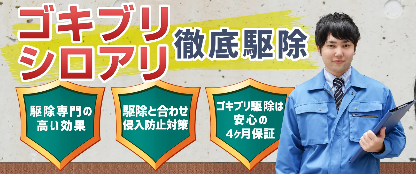 ゴキブリ・シロアリ徹底駆除|害虫駆除ドットコム